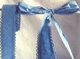 R4196 31mm Moonlight Blue Tough Stitchable Paper Based Fabric Ribbon - Ribbonmoon