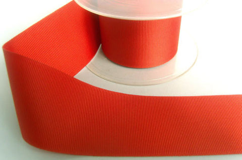 R4237 48mm Rust Brick Polyester Grosgrain Ribbon by Berisfords - Ribbonmoon