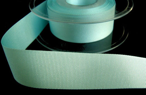 R4251 25mm Turquoise Sky Polyester Grosgrain Ribbon by Berisfords - Ribbonmoon