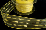 R4254 42mm Lemon Feather Sheer Ribbon by Berisfords - Ribbonmoon