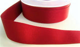 R4279 25mm Scarlet Berry Red Polyester Grosgrain Ribbon by Berisfords
