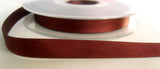 R4298 10mm Continental Brown Double Face Satin Ribbon by Berisfords