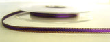 R4307 3mm Liberty Purple Double Faced Satin Ribbon, Metallic Gold Edge - Ribbonmoon