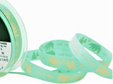 R4342 15mm Blue Rustic Natural Charms Polar Bear Ribbon by Berisfords