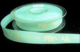R4342 15mm Blue Rustic Natural Charms Polar Bear Ribbon by Berisfords