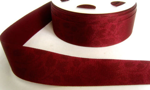 R4343 29mm Tonal Burgundy Polyester Grosgrain Ribbon by Berisfords