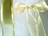 R4375 26mm Eau De Nil Green Sheer Ribbon with Satin Borders - Ribbonmoon