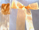 R4463 40mm Burnt Gold Nylon Super Sheer Ribbon - Ribbonmoon