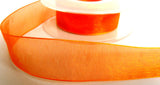 R4464 25mm Orange Nylon Super Sheer Ribbon - Ribbonmoon