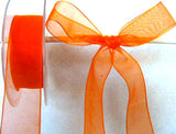 R4464 25mm Orange Nylon Super Sheer Ribbon - Ribbonmoon