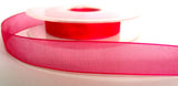 R4466 16mm Deep Shocking Pink Nylon Super Sheer Ribbon - Ribbonmoon