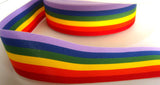 R4526 35mm 25mm Rainbow Ribbon (Gay Pride) - Ribbonmoon