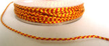 C329 2.5mm Red and Yellow Banded Cord with Inside Wire for Shaping