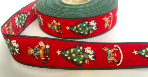 R4687 32mm 100% Cotton Christmas Design Ribbon - Ribbonmoon