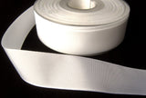 R8117 24mm White Soft Touch Taffeta Ribbon by Berisfords - Ribbonmoon