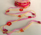 R1776 Bead Decorations on 2 x 7mm Sheer Ribbons