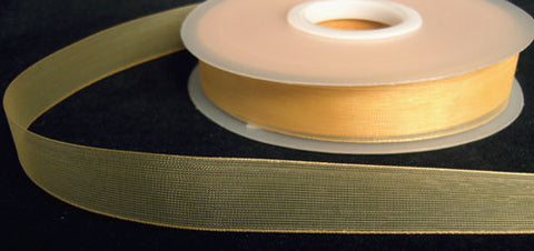 R5677 16mm Bronze Sheer Ribbon - Ribbonmoon