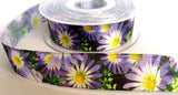 R5916 25mm Flowery Design Polyester Ribbon by Berisfords - Ribbonmoon