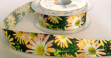 R6239 25mm Flowery Design Polyester Ribbon by Berisfords