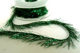 R5980 22mm Holly Green Metallic Tinsel Trim - Ribbonmoon