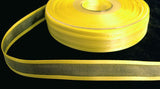 R6042 15mm Lemon Sheer Elegance Ribbon with Satin Borders by Berisfords - Ribbonmoon