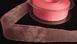 R1019 25mm Dark Rose Pink Nylon Super Sheer Ribbon By Berisfords