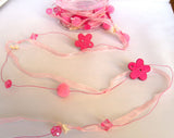 R6152 Beads on a Wire Decorating a 7mm Sheer Ribbon - Ribbonmoon