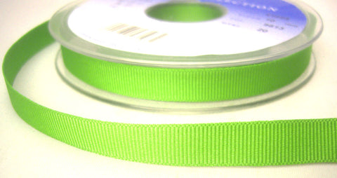 R6251 10mm Spring Green Polyester Grosgrain Ribbon by Berisfords - Ribbonmoon