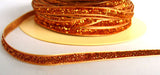R6366 7mm Raised Glittery Copper Lurex Ribbon by Berisfords - Ribbonmoon