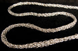 R6372 7mm Metallic Silver Platted Mesh Rope Cord by Berisfords - Ribbonmoon