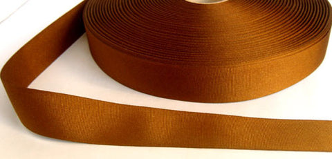 R6459 25mm Donkey Brown 9650 Polyester Grosgrain Ribbon by Berisfords - Ribbonmoon