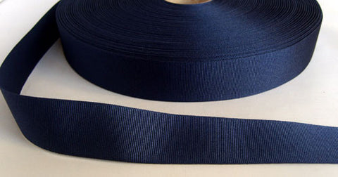 R7672 40mm Rich Navy 9590 Polyester Grosgrain Ribbon by Berisfords - Ribbonmoon