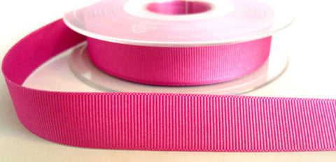 R6499 16mm Bright Amaranth Pink Polyester Grosgrain Ribbon by Bersifords - Ribbonmoon