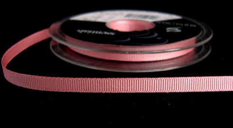 R6536 6mm Rose Pink 9257 Polyester Grosgrain Ribbon by Berisfords - Ribbonmoon