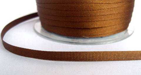 R6559 6mm Donkey Brown 9650 Polyester Grosgrain Ribbon by Berisfords - Ribbonmoon