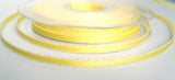 R6608 5mm Lemon Double Faced Metallic Edge Satin Ribbon by Berisfords - Ribbonmoon