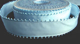 R6737 21mm Saxe Blue Taffeta Ribbon with Picot Feather Edges - Ribbonmoon