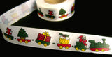 R5314 25mm Acetate Satin Christmas Print Ribbon - Ribbonmoon