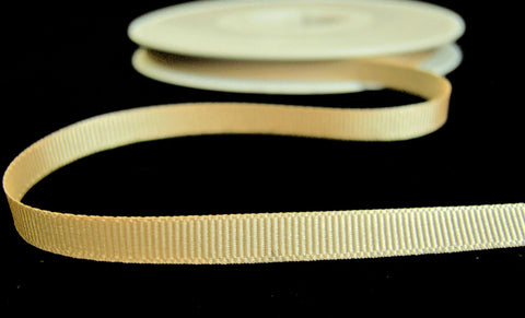 R6919 6mm Antique Cream Polyester Grosgrain Ribbon by Berisfords