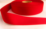 R6964 25mm Poppy Red Polyester Grosgrain Ribbon by Berisfords - Ribbonmoon