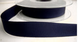 R6979 16mm Navy Polyester Grosgrain Ribbon by Berisfords - Ribbonmoon