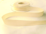R7100 15mm Cream Soft Touch Taffeta Ribbon by Berisfords