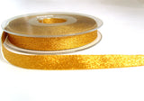 R7101 10mm Dark Gold Double Face Metallic Lame Ribbon