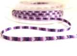 R7430 3mm Purple, Violet, Navy and White Woven Silk Ribbon