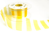 R7508 40mm Topaz Yellow "Bold Stripe" Sheer Ribbon by Berisfords
