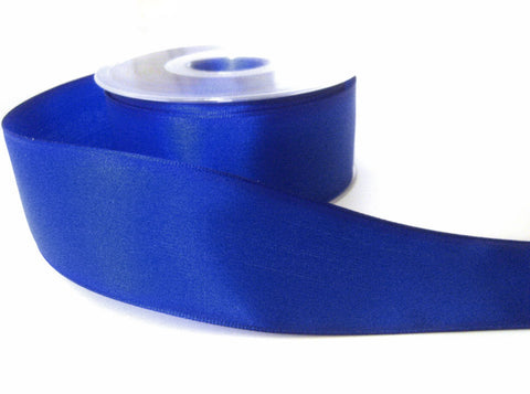 R7560 38mm Dark Royal Blue Taffeta Ribbon by Berisfords, Wire Edge