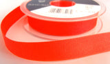 R7600 16mm Fluorescent Orange Polyester Grosgrain Ribbon by Berisfords - Ribbonmoon