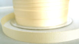R7613 10mm Ivory Cream Polyester Grosgrain Ribbon by Berisfords - Ribbonmoon