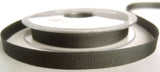 R7616 10mm Smoked Grey Polyester Grosgrain Ribbon by Berisfords - Ribbonmoon