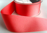 R8086 25mm Coral Polyester Grosgrain Ribbon by Berisfords